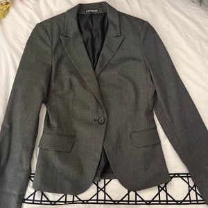 Express Gray Blazer